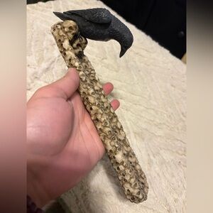 Gothic raven incense holder